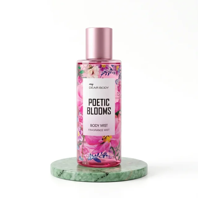 بادی اسپلش دیر بادی مدل Poetic Blooms رایحه گلی صدتومانی و ارکیده حجم ۲۵۰ میلی‌لیتر